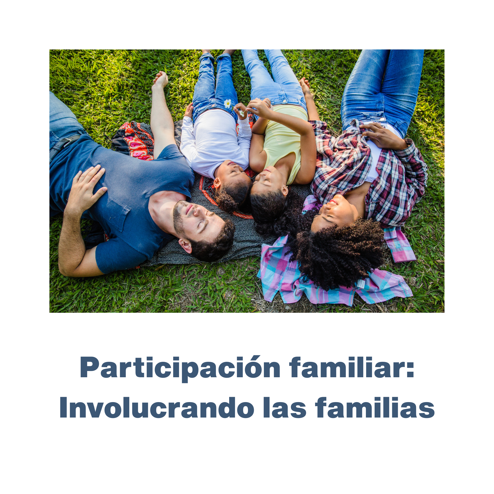 Participación familiar: Involucrando a las familias - RU# 1772