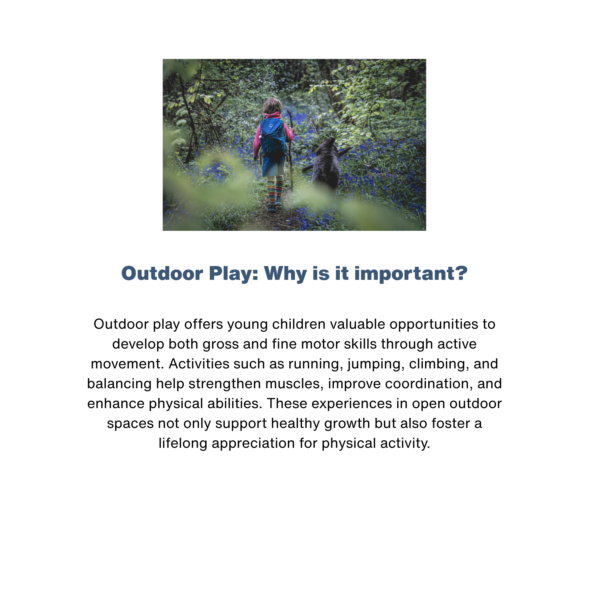 Outdoor Play: Why is it important? - RU# 1772