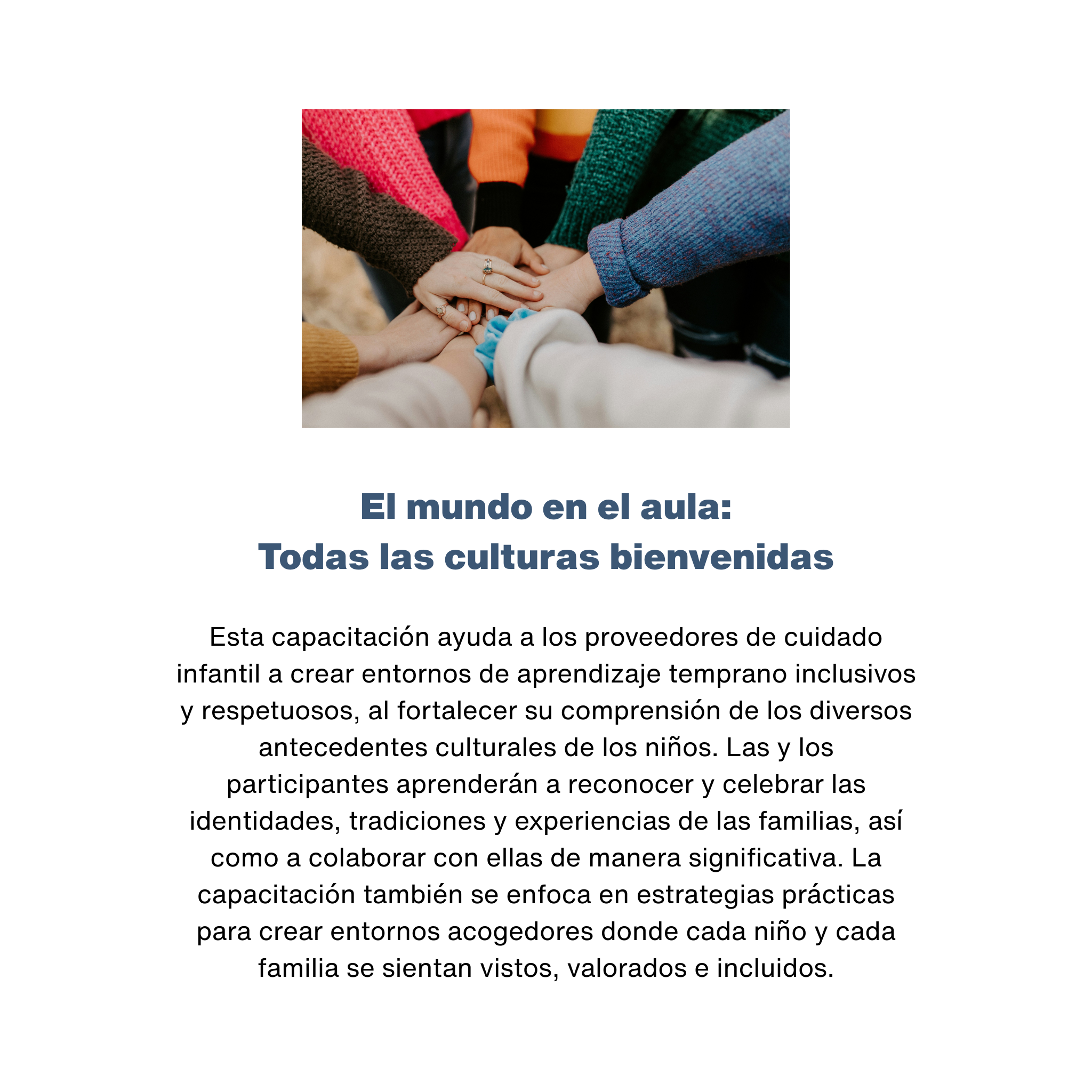 El mundo en el aula: Todas las culturas bienvenidas - RU# 1772