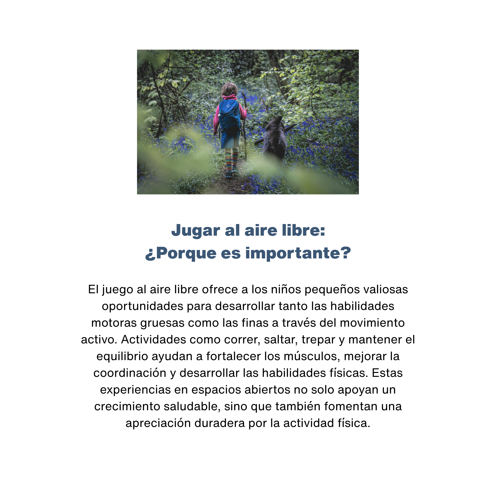 Jugar al aire libre: ¿Porque es importante? - RU# 1772