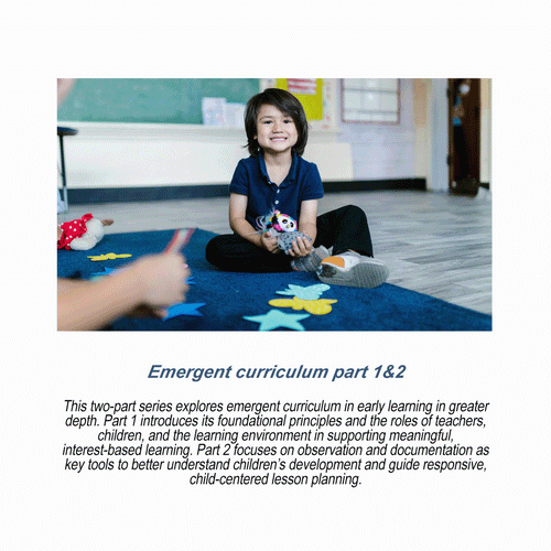 Emergent Curriculum part 1&amp;2 - RU# 1772.08252026