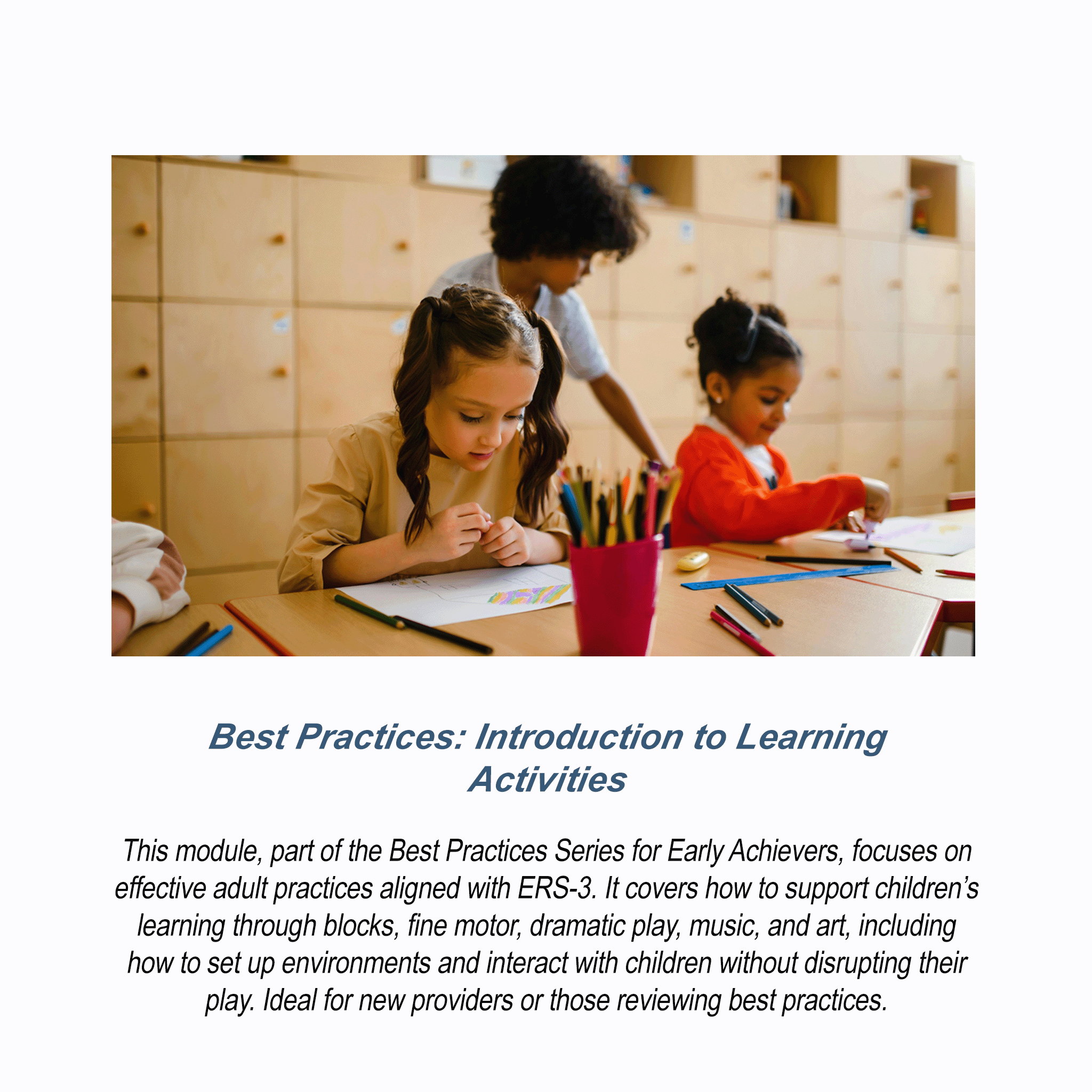 Best Practices Introduction to Learning Activities - RU# 1772.10/21/26