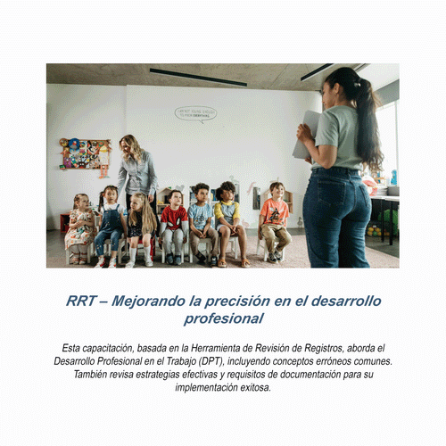RRT – Mejorando la precisión en el desarrollo profesional- RU# 1772.09032026